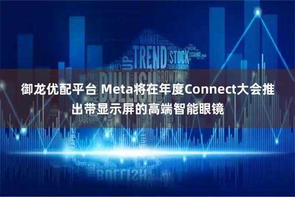 御龙优配平台 Meta将在年度Connect大会推出带显示屏的高端智能眼镜